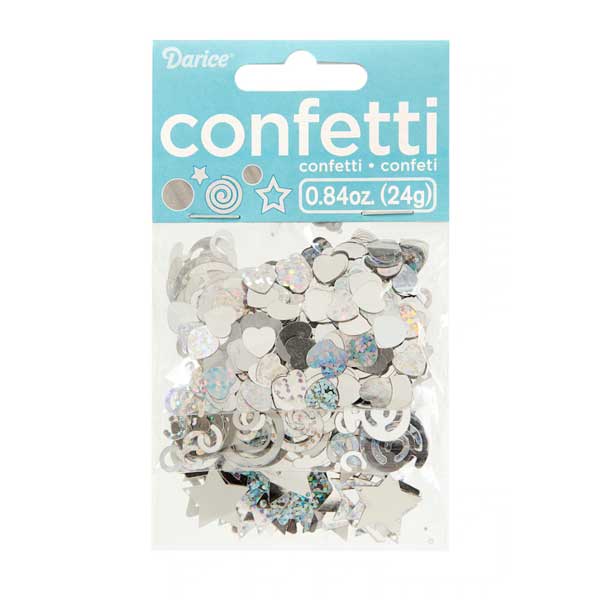 Darice Silver Metallic Confetti