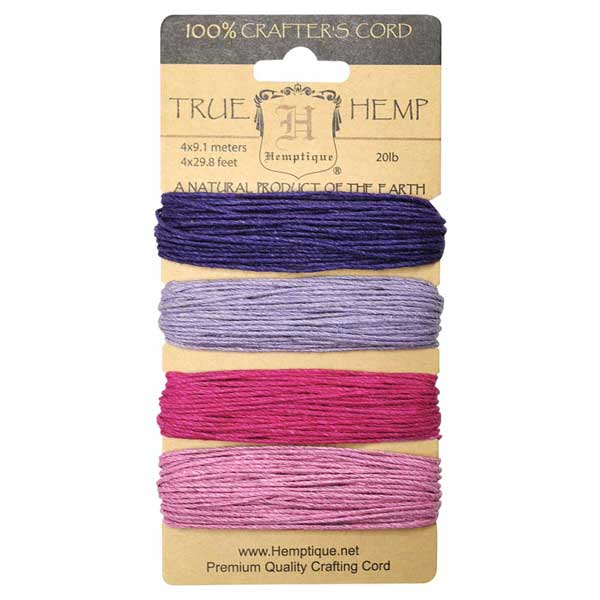 Hemptique Hemp Cord - Berry Bar