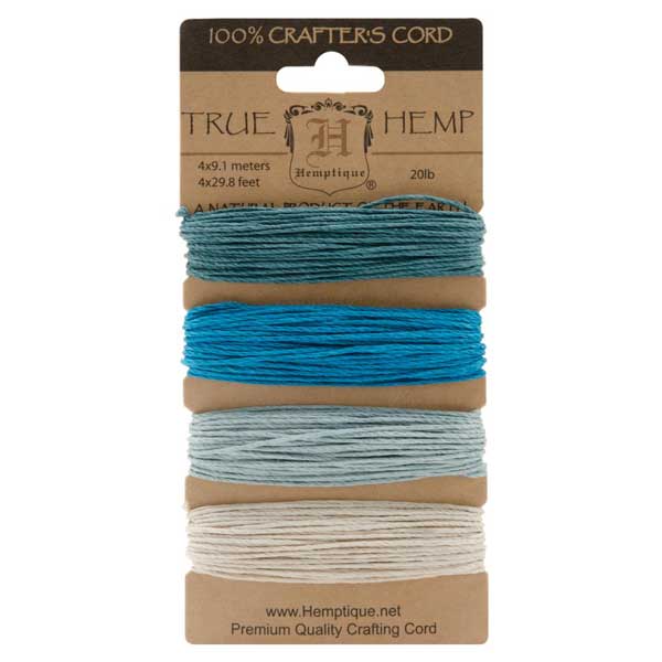 Hemptique Hemp Cord - Aquamarine