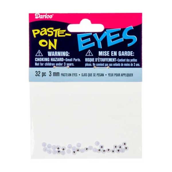 Darice Paste-on Google Wiggle Eyes - 3mm