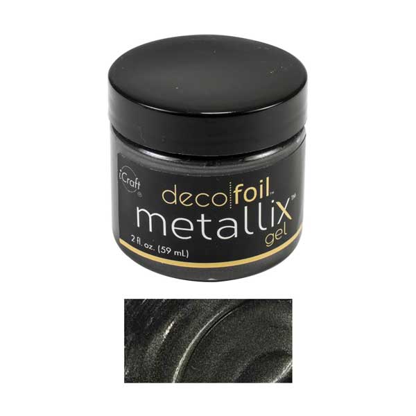 iCraft Deco Foil Metallix Gel - Black Ice