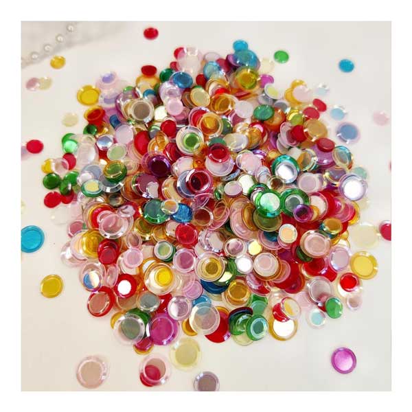 Dress My Craft Shaker Element - Rainbow Cup Sequins