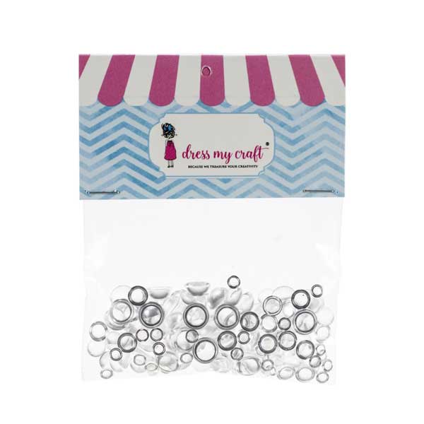 Dress My Craft Clear Water Droplets - Assorted