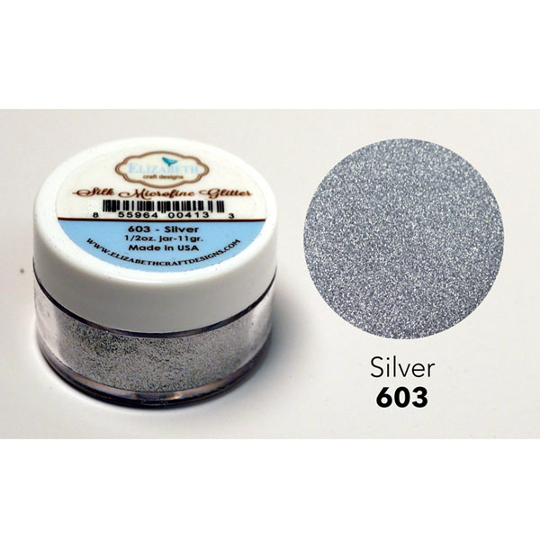 Elizabeth Craft Designs Silk Microfine Glitter – Silver