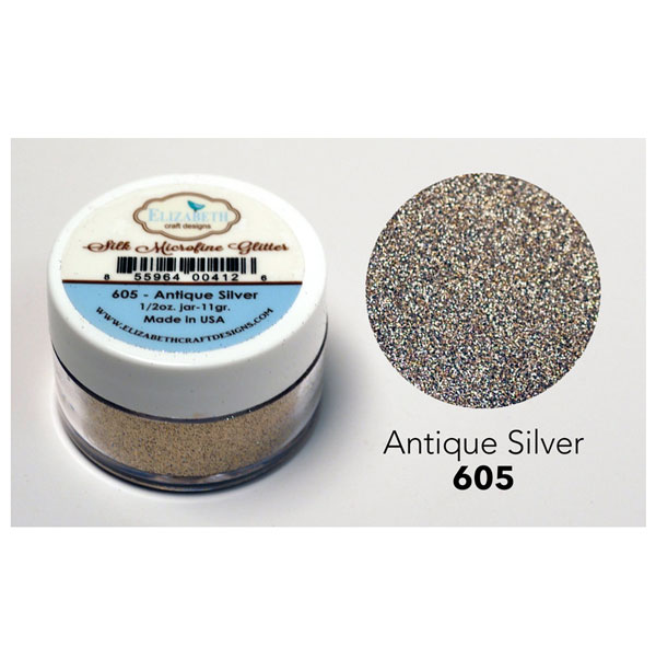 Elizabeth Craft Designs Silk Microfine Glitter – Antique Silver