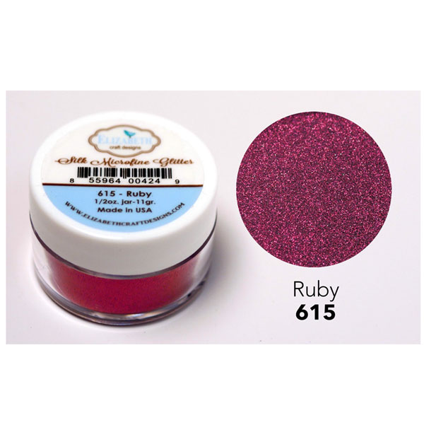 Elizabeth Craft Designs Silk Microfine Glitter – Ruby