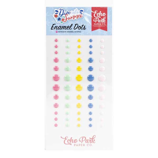 Echo Park Dive Into Summer Enamel Dots