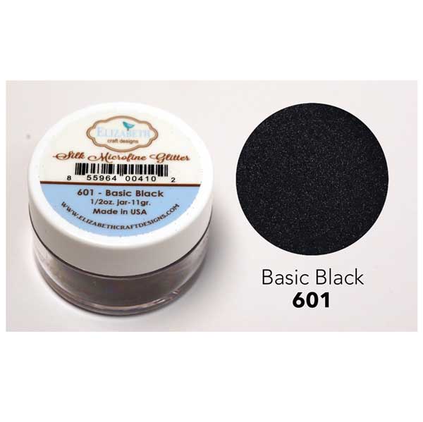 Elizabeth Craft Designs Silk Microfine Glitter – Basic Black