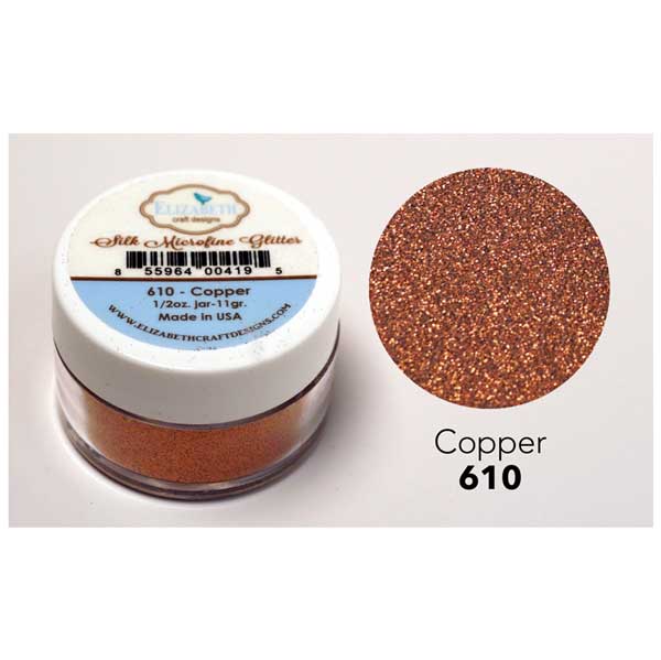 Elizabeth Craft Designs Silk Microfine Glitter – Copper