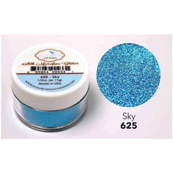 Elizabeth Craft Designs Silk Microfine Glitter – Sky Blue