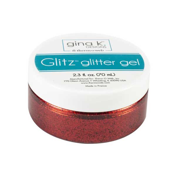 Gina K Designs Glitz Glitter Gel - Red Velvet