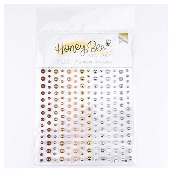 Honey Bee Stamps Metallic Mix Pearl Stickers