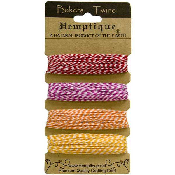 Hemptique Cotton Bakers Twine - Candy Lane