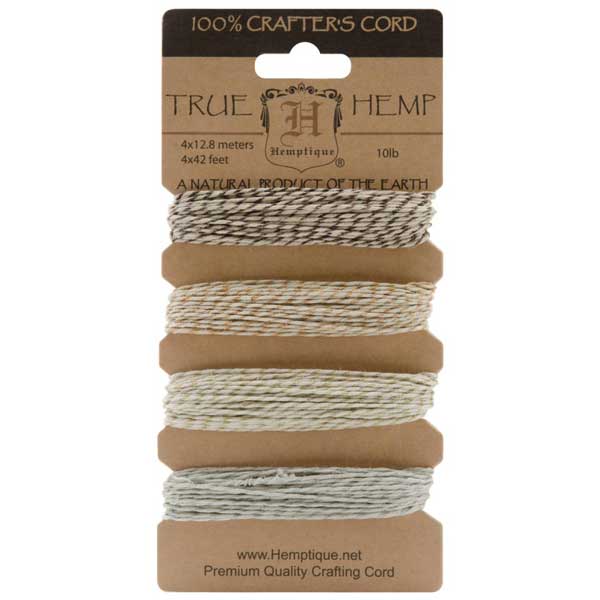 Hemptique Hemp Cord - Metallic Vintage