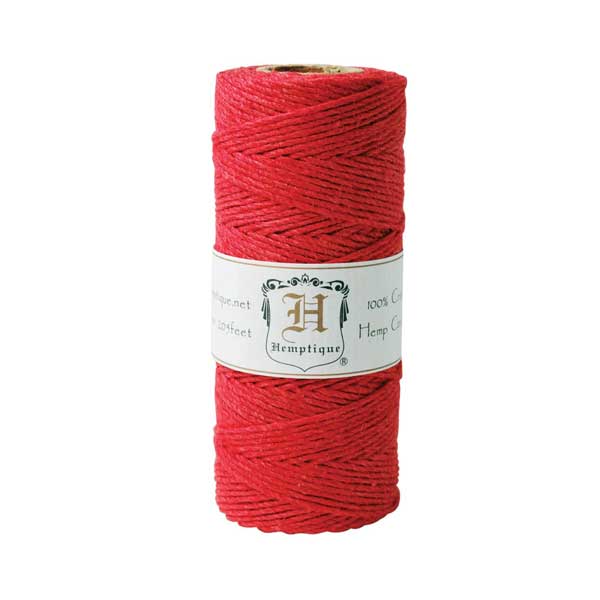 Hemptique Hemp Cord - Red