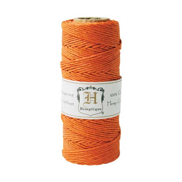 Hemptique Hemp Cord - Orange