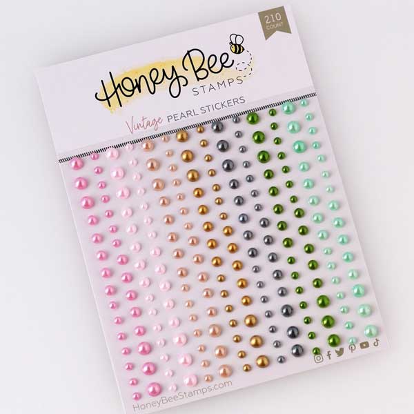 Honey Bee Stamps Vintage Pearls Pearl Stickers