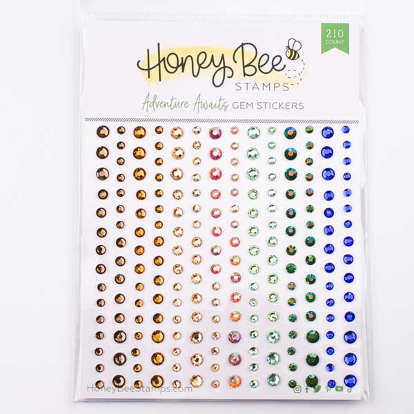 Honey Bee Stamps Adventure Awaits Gem Stickers