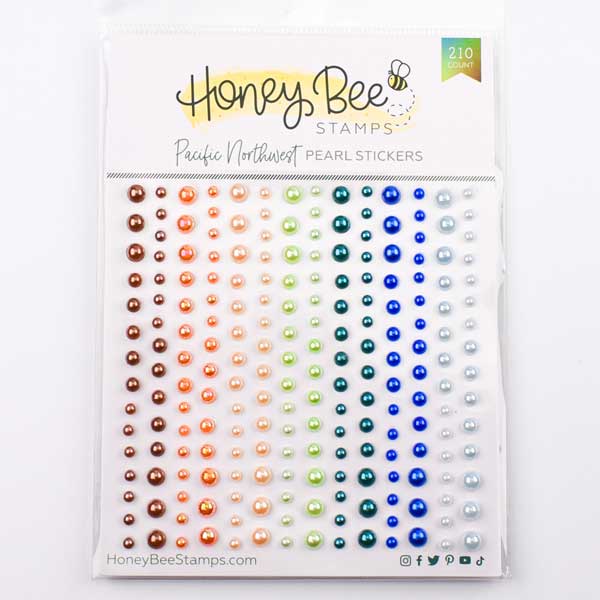 Honey Bee Stamps Pacific Northwest Pearl Stickers