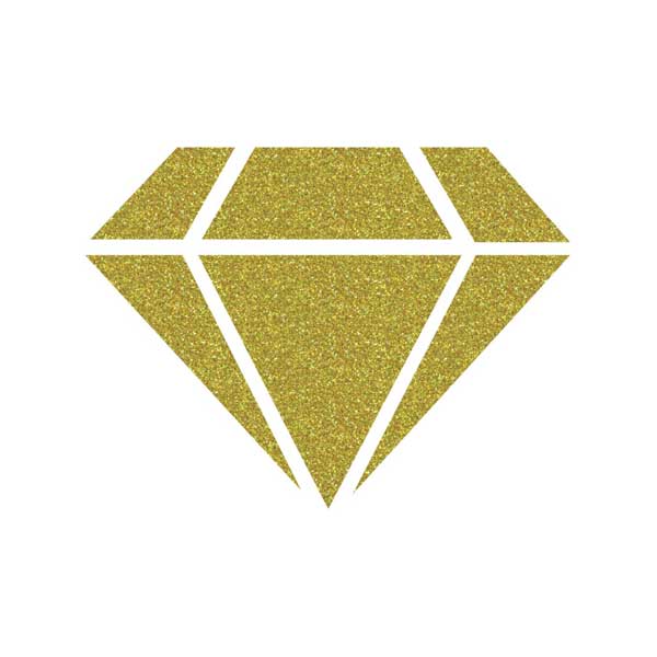 IZINK Diamond 24 Carats Glitter Paint - Light Gold