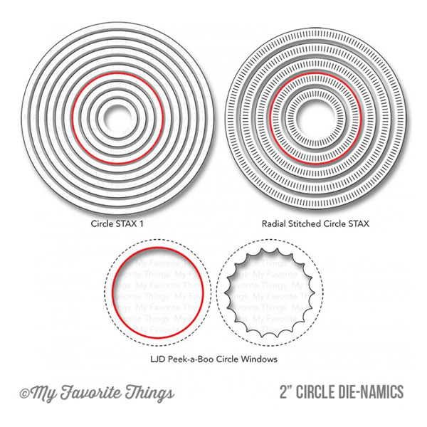 My Favorite Things Circle Shaker Pouches