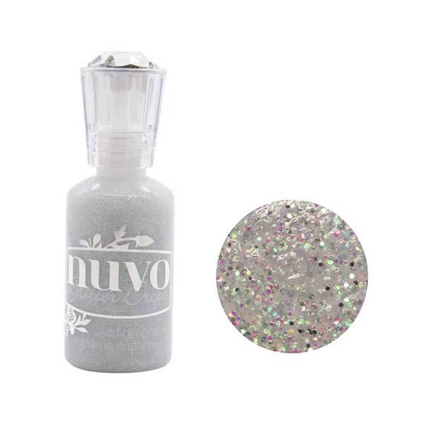 Nuvo Glitter Drops - Silver Crystals