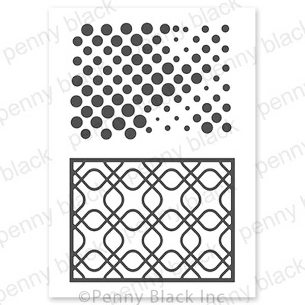 Penny Black Shimmering Geometrics Stick and Shine