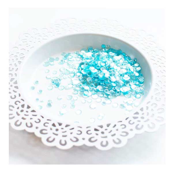 Pretty Pink Posh Aqua Shimmer Confetti Mix