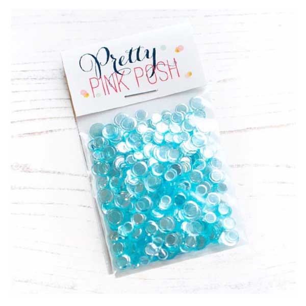 Pretty Pink Posh Aqua Shimmer Confetti Mix