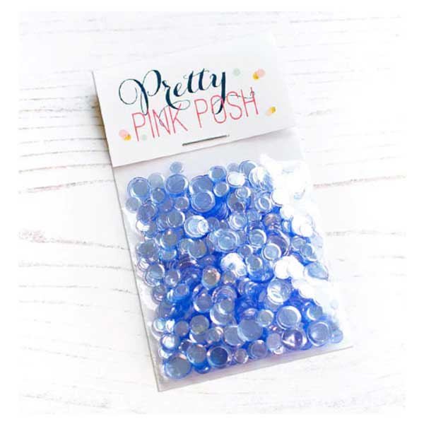 Pretty Pink Posh Blue Shimmer Confetti Mix