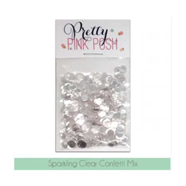 Pretty Pink Posh Sparkling Clear Confetti Mix