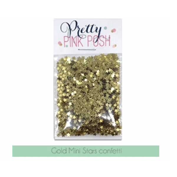 Pretty Pink Posh Gold Mini Stars Sequin