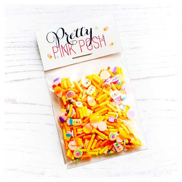 Pretty Pink Posh Halloween Candy Clay Confetti