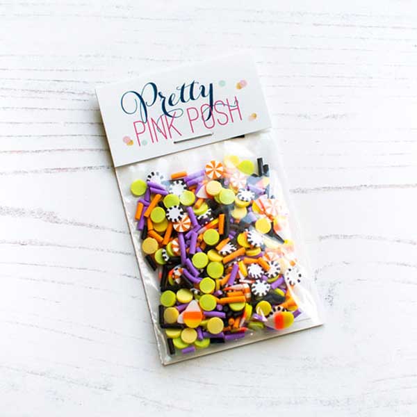 Pretty Pink Posh Halloween Party Clay Confetti