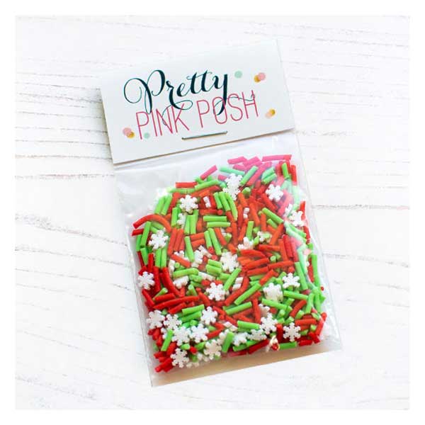 Pretty Pink Posh Holiday Cheer Clay Confetti