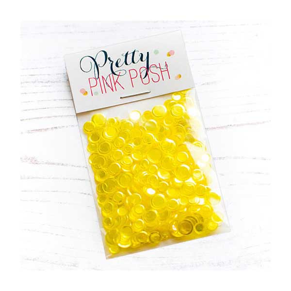 Pretty Pink Posh Lemon Shimmer Confetti