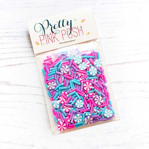 Pretty Pink Posh Party Swirls Clay Confetti