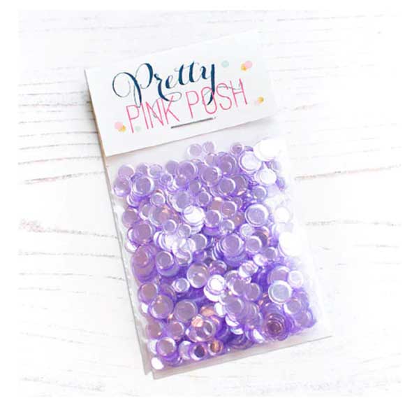 Pretty Pink Posh Purple Shimmer Confetti Mix