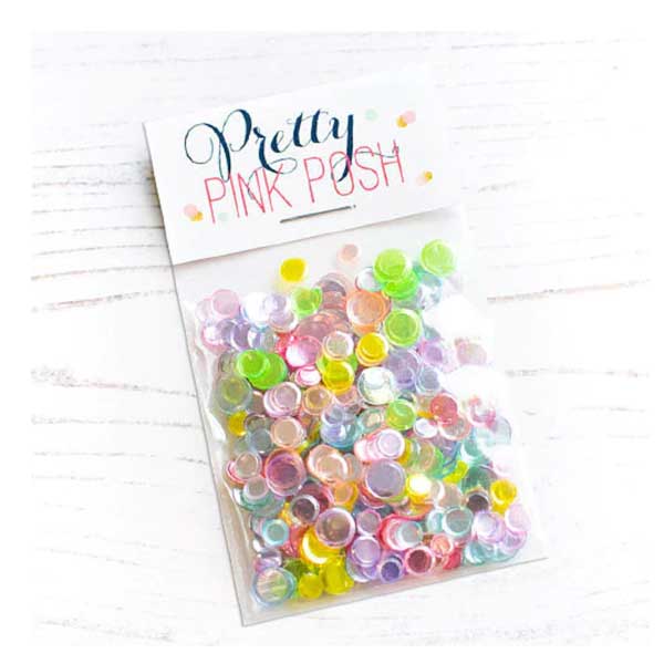 Pretty Pink Posh Rainbow Shimmer Confetti Mix