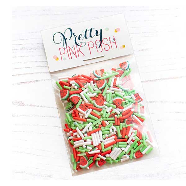 Pretty Pink Posh Watermelon Crush Clay Confetti