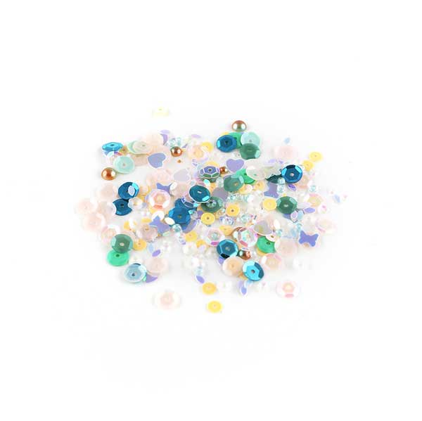 Alexandra Renke Sequin Mix &#039;limited edition flowers light blue&#039;