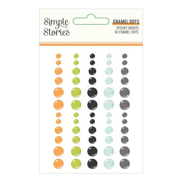 Simple Stories Spooky Nights Enamel Dots