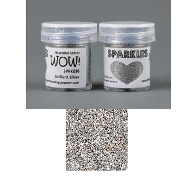 WOW!  Brilliant Silver Sparkles Glitter