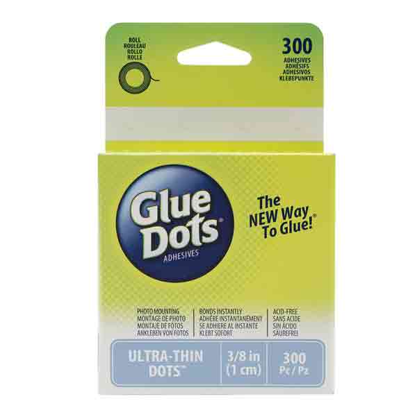 Glue Dots Clear Ultra-Thin Dots - 3/8&quot; (1cm)