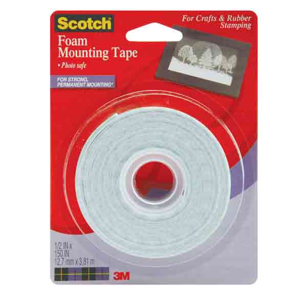 Foam Mounting Tape by Scotch - 1/2&quot; width