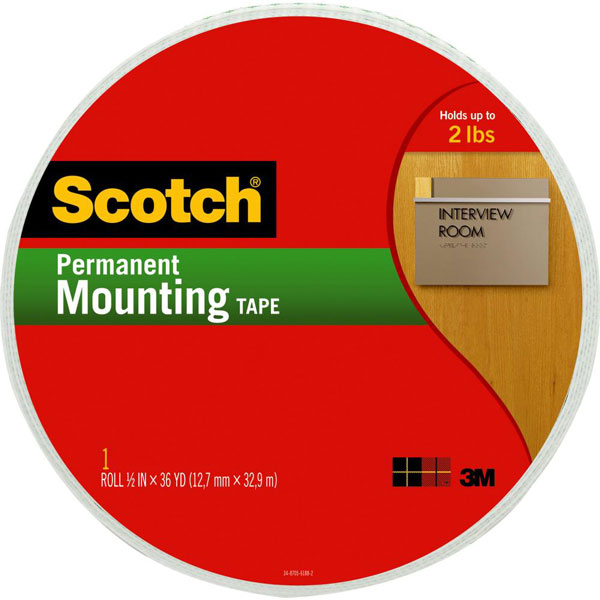 Scotch® Double-Sided Foam Mounting Tape - 38 yd.