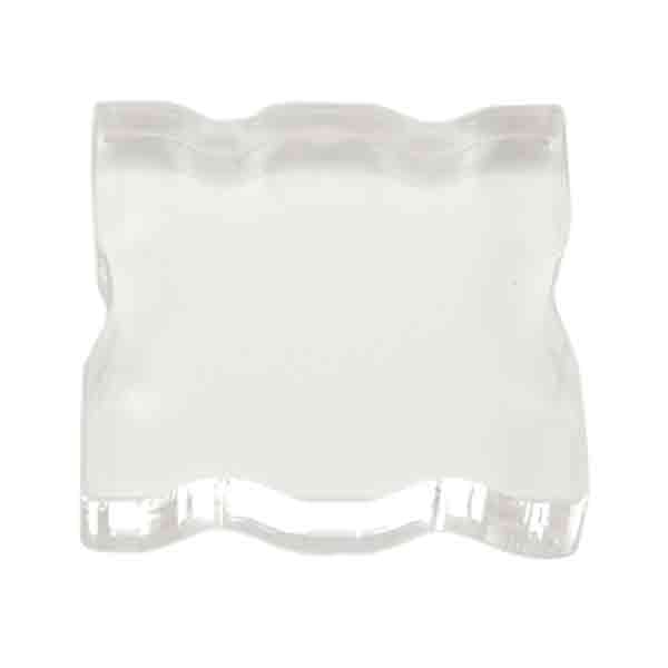 Acrylic Stamp Block W/Grips - 2.25&quot; x2.25&quot;