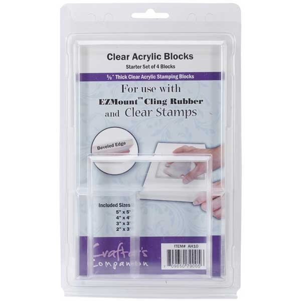 Crafters Companion Acrylic Block Set - 4 piece