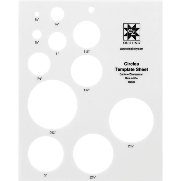 Circle Template Sheet