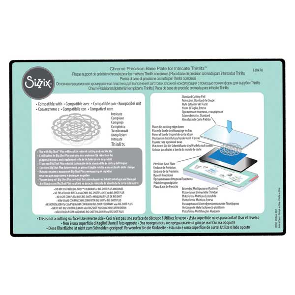 Sizzix Chrome Precision Base Plate